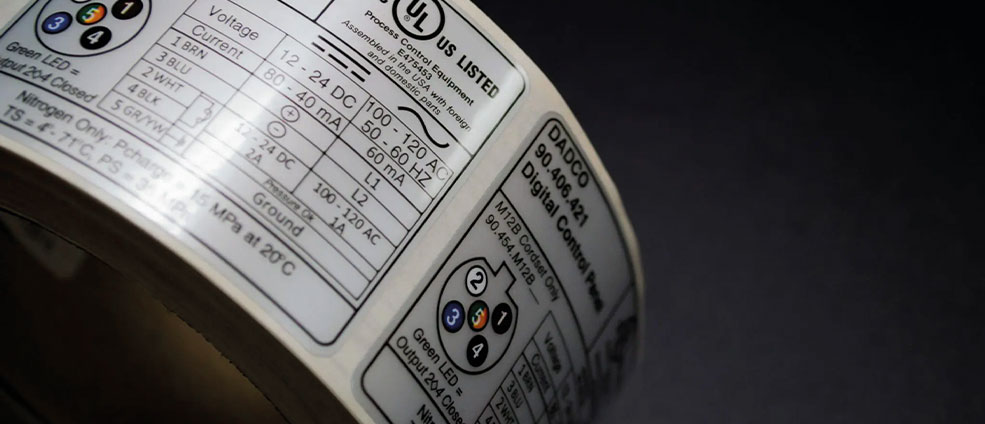 use of labels in office and electronic products
