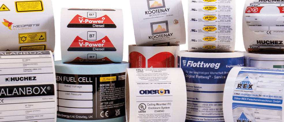 label printing types and usage areas